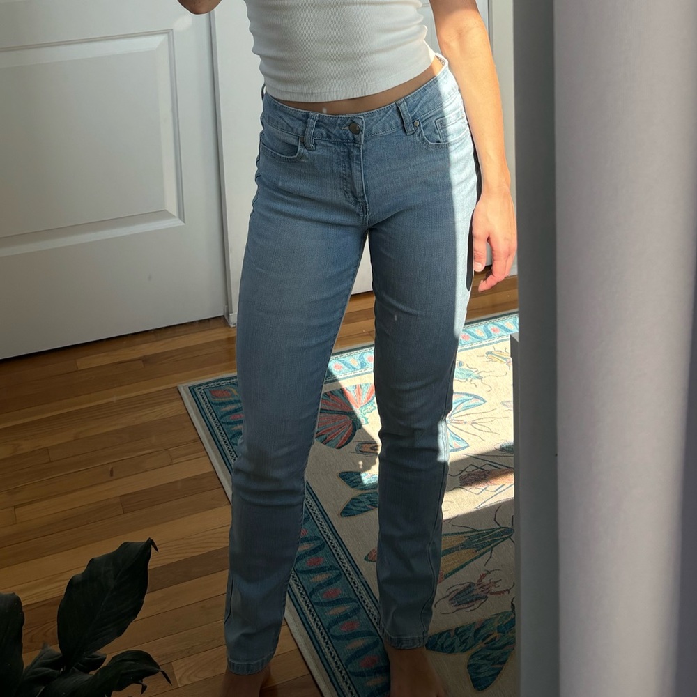 Straight leg jeans